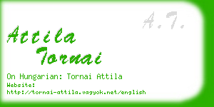 attila tornai business card